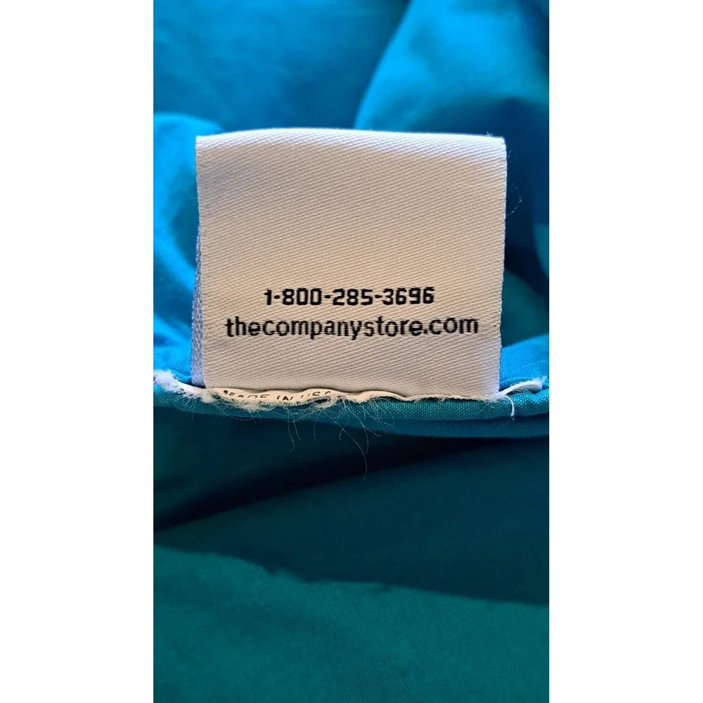 The Company Store Blue Down Comforter Full Queen Duvet Insert Bedding 94